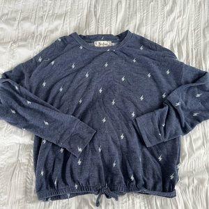 Moondance long sleeve lightning bolt top